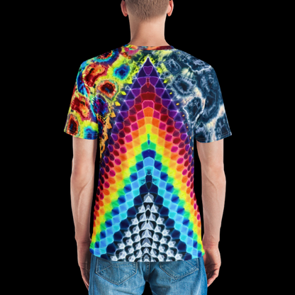 "Peek-A-Chu" by Riah Cotton Print T-Shirt