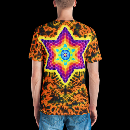 "Fireball" by Riah Cotton Print T-Shirt