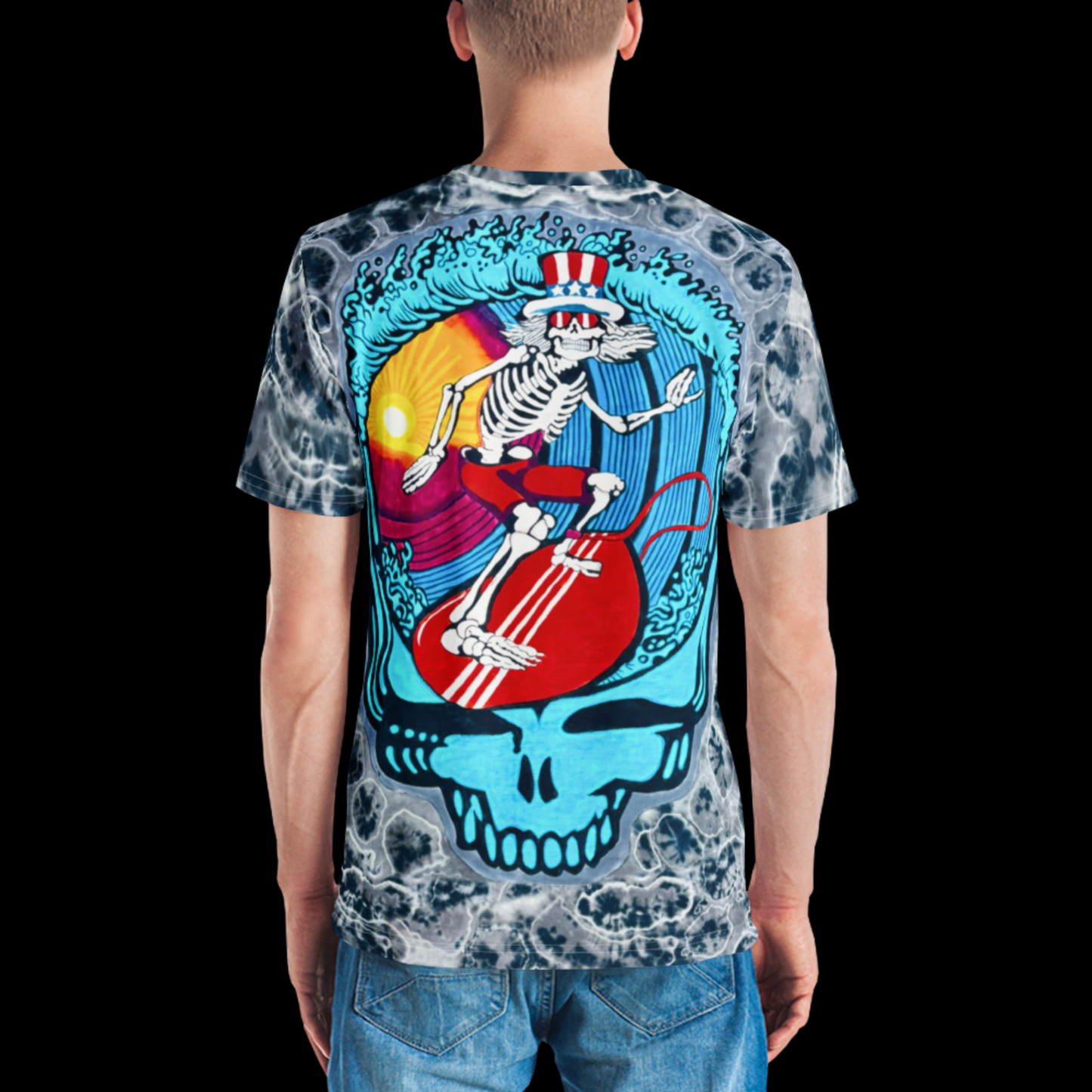 "Steal Your Waves" by Riah Cotton Print T-Shirt